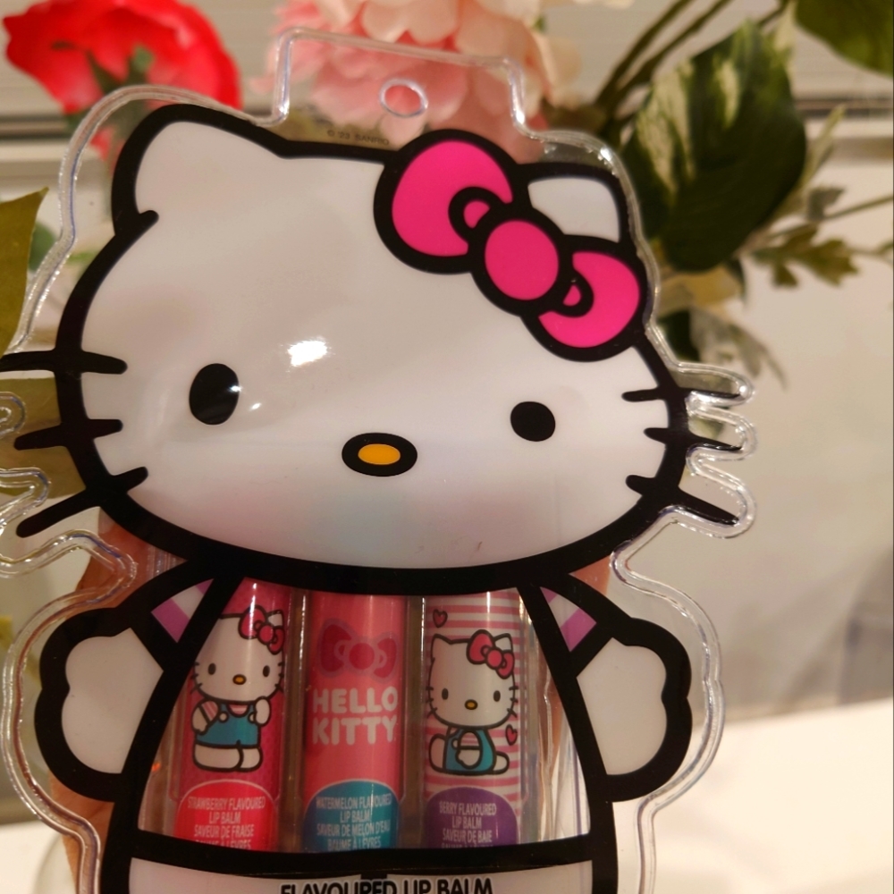 Flavoured lip balm Hello Kitty 3 pack